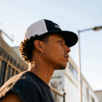 Cassowary Drive 2 Tone Logo Cap — worn low angle