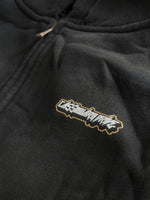 Distressed Double Zip-Up